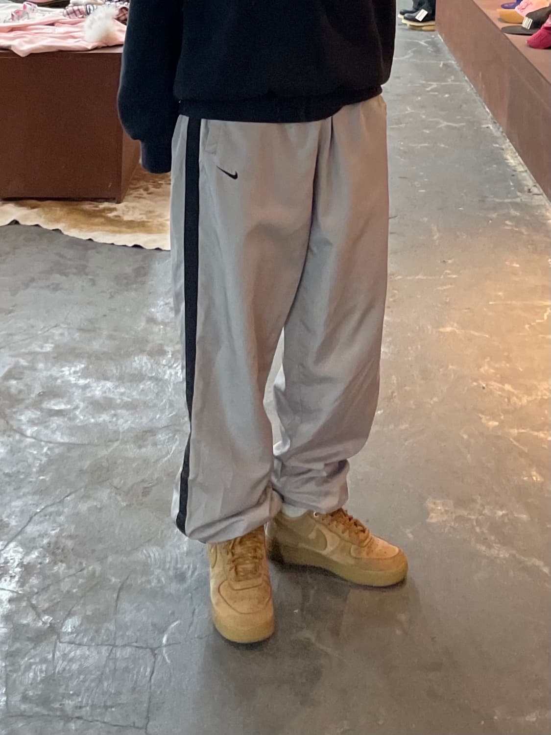 나이키 00s 그레이 스우시 로고 트랙팬츠 H1871 상품이미지1