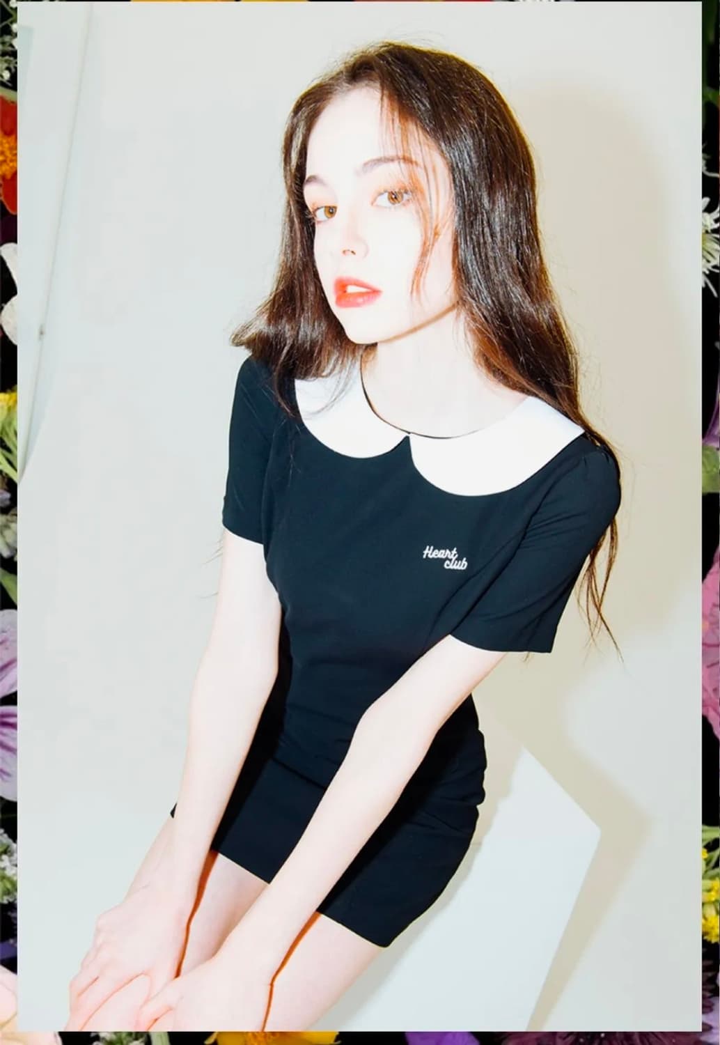 하트클럽 HEART 23 라운드 카라 드레스 (블랙) 상품이미지1