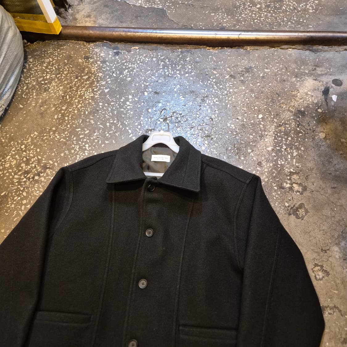 FREE(착샷잇음) 블랙 울 숏 카라자켓 상품이미지6