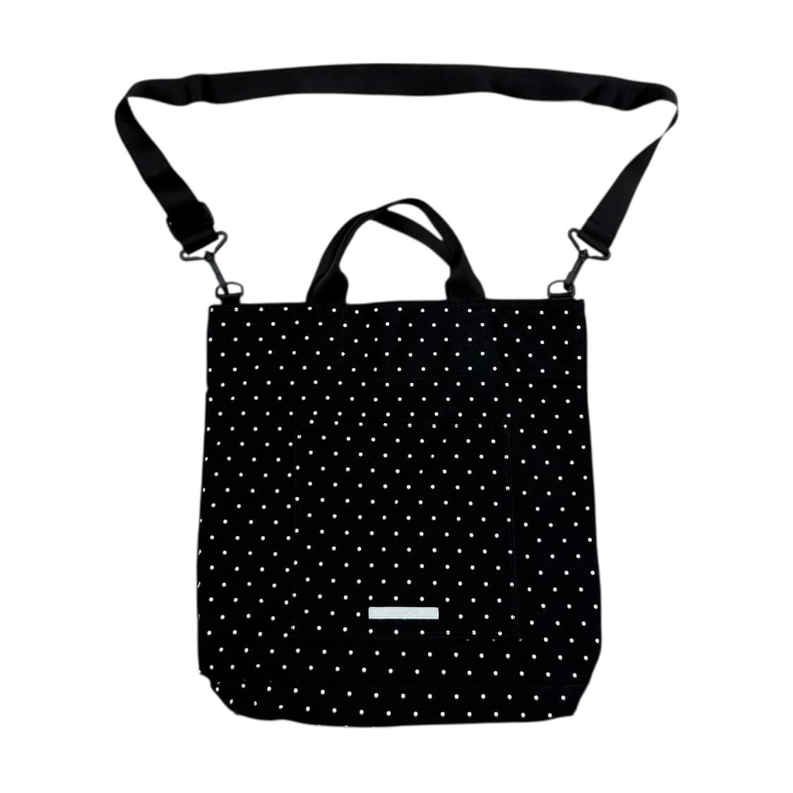 로우로우 X 폴더 도트 땡땡이 폴카 패턴 크로스백 가방 블랙 상품이미지1