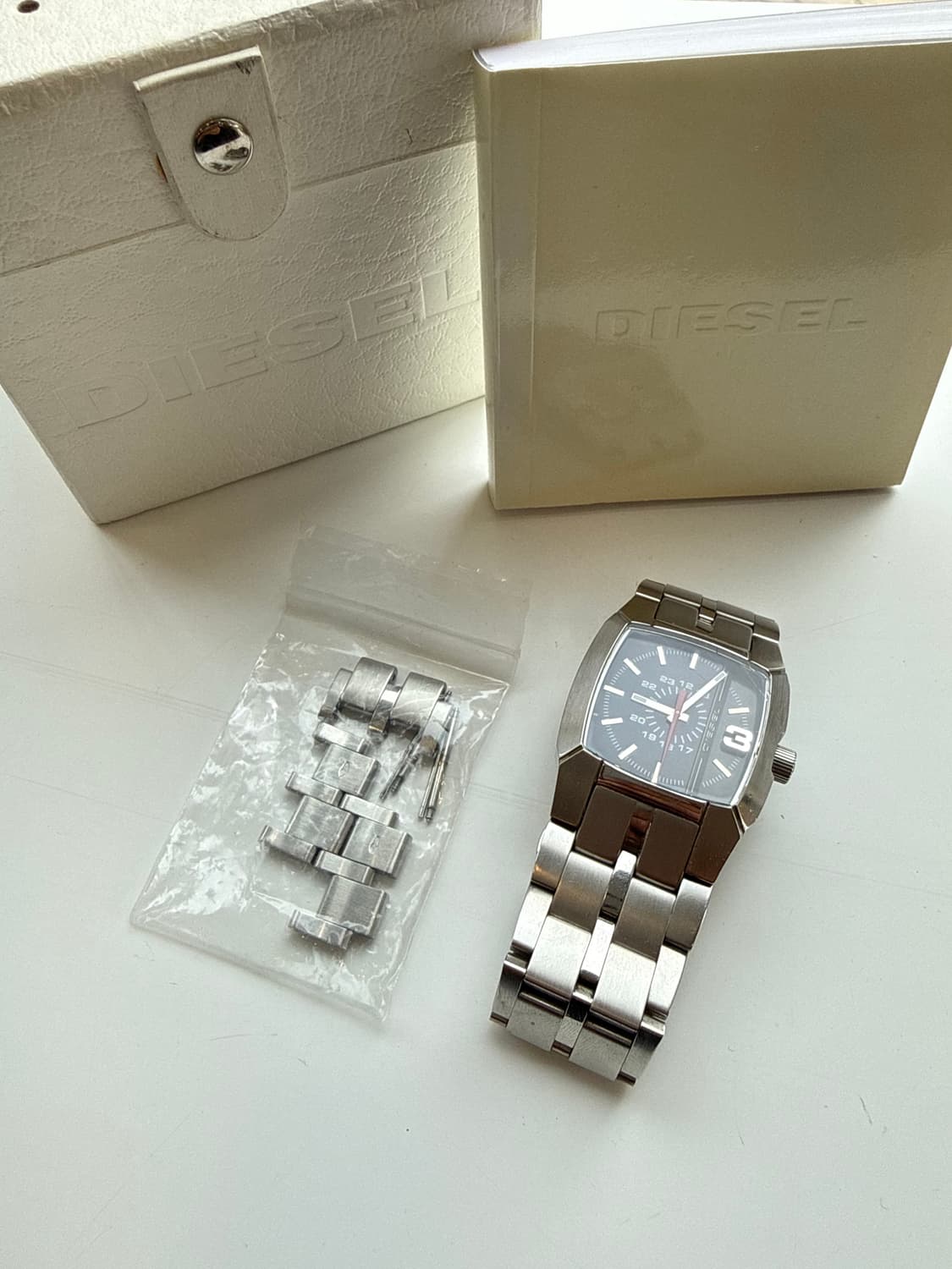 빈티지 디젤 DIESEL DZ-1127 쿼츠 스테인리스 스틸 메탈 시계 상품이미지5