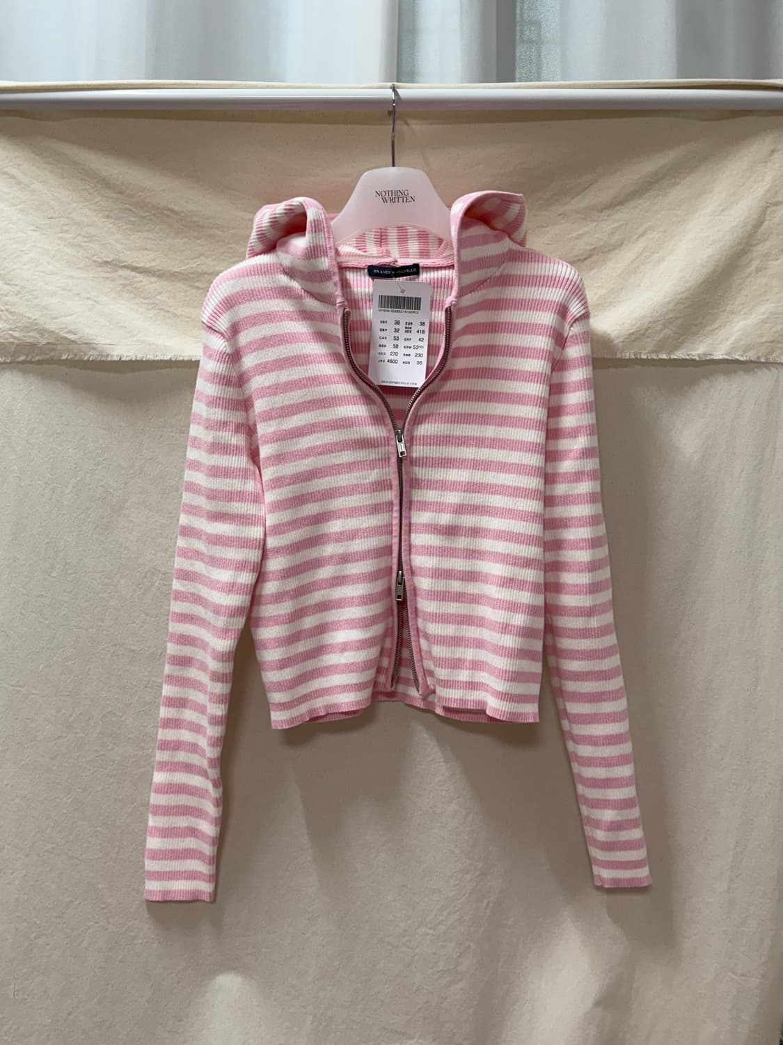 브랜디멜빌 스트라이프 후드집업 상품이미지1