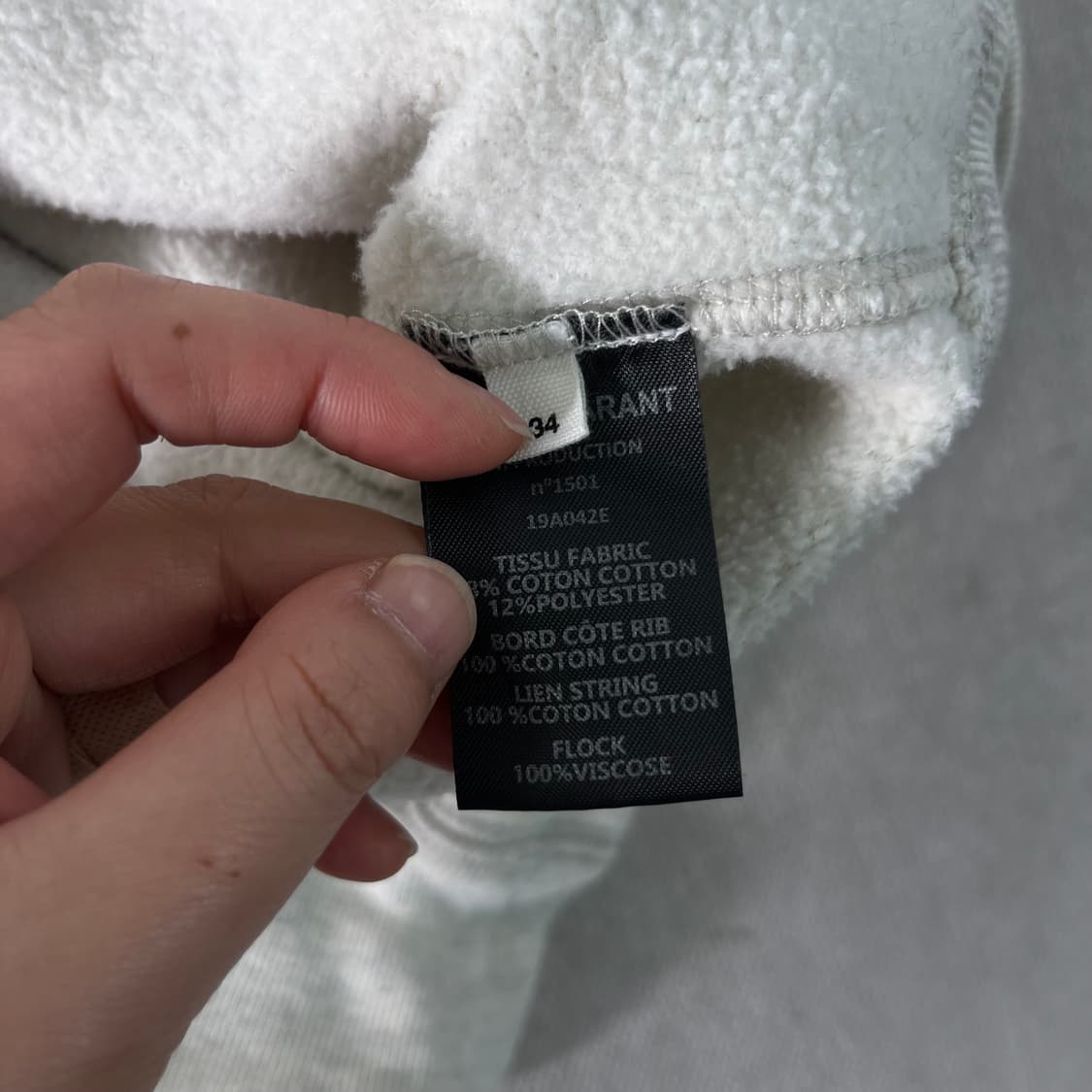 100 이자벨마랑 오트밀 후드티 상품이미지5