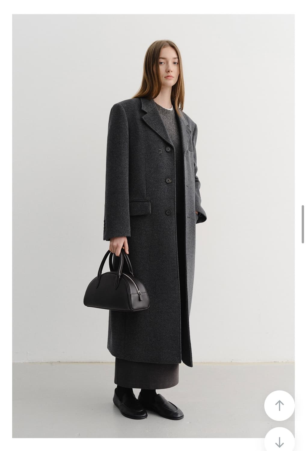 [교환] 던스트 투웨이 쓰리버튼 캐시미어 코트 상품이미지1