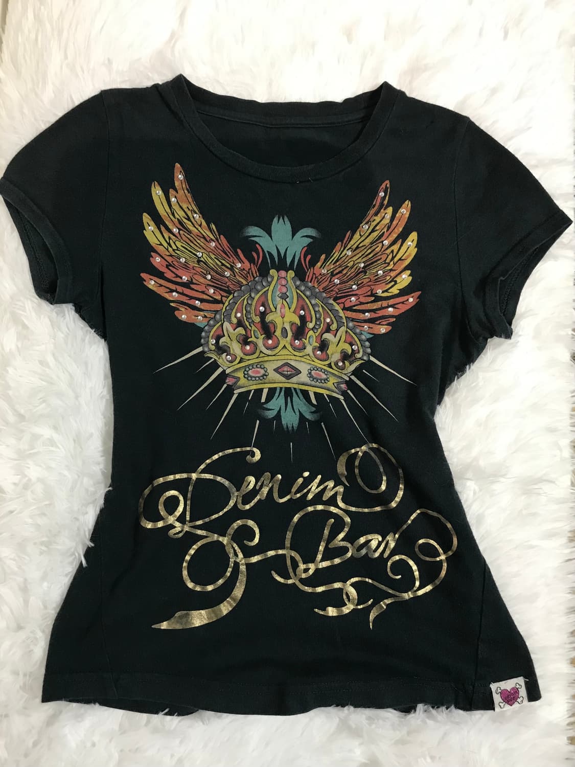 crown wing black t-shirts 상품이미지1