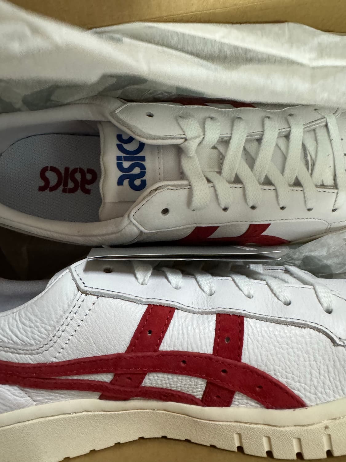 아식스 타이거 젤 PTG 화이트 레드 270 새상품 상품이미지2