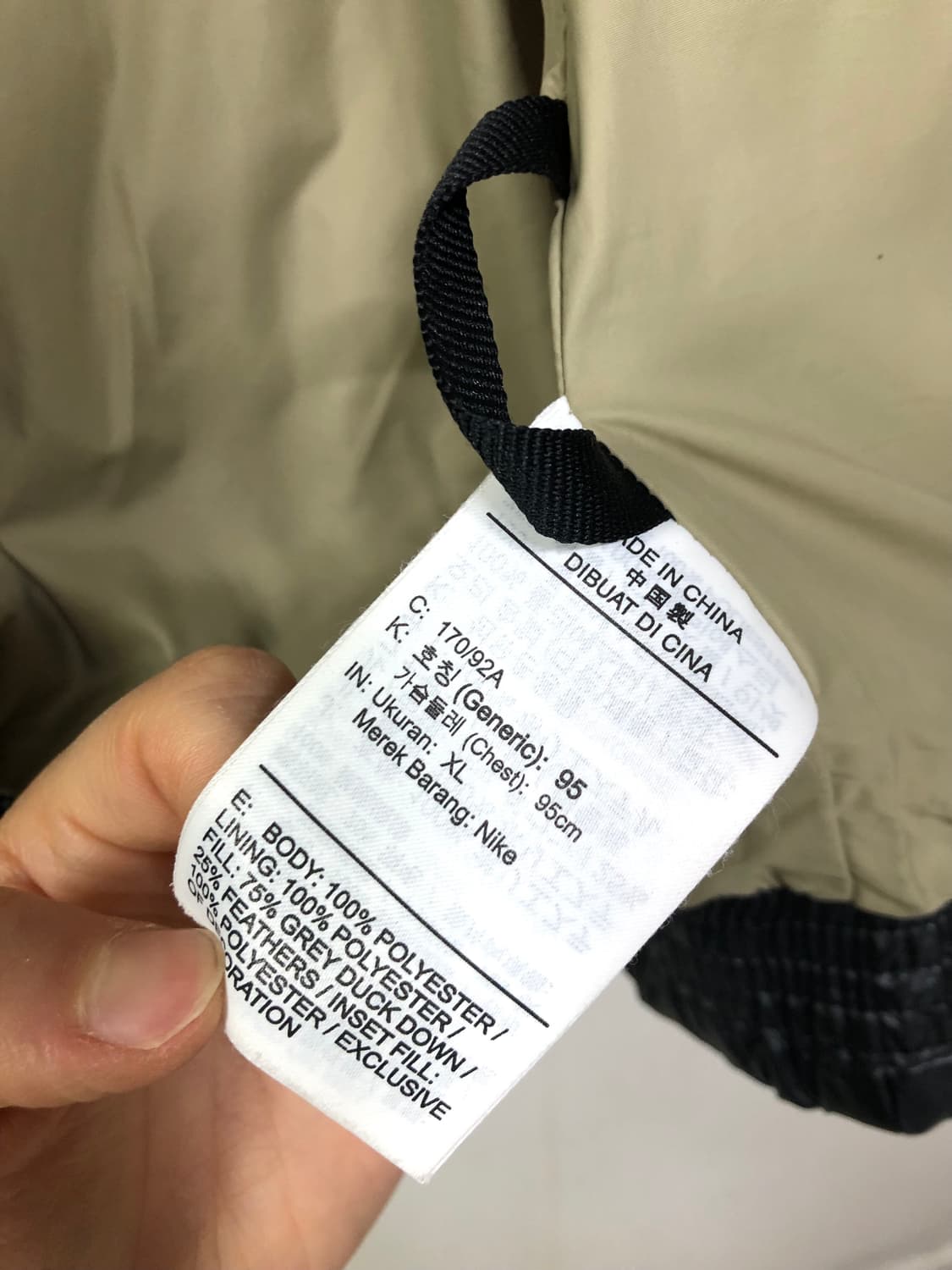 나이키 여성 오버핏 하이넥 세미크롭 유광 덕다운 패딩 XL _ 블랙 상품이미지10