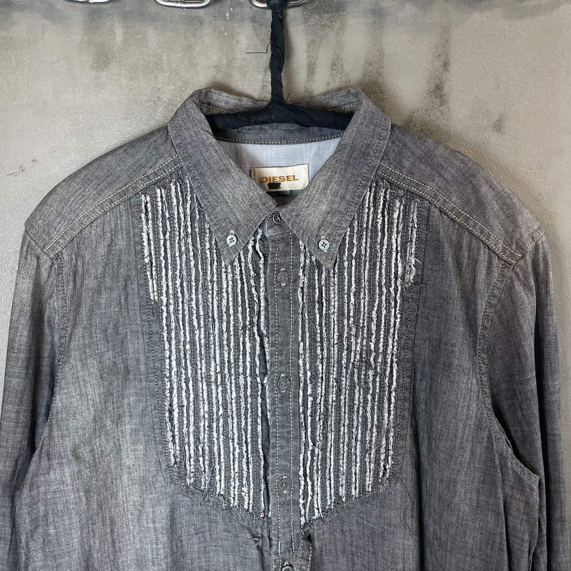 디젤 디스트레스드 턱시도 셔츠 상품이미지3