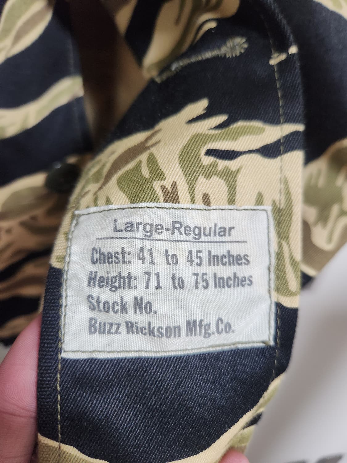 버즈릭슨 골드 타이거 패턴 자켓 L사이즈 상품이미지6