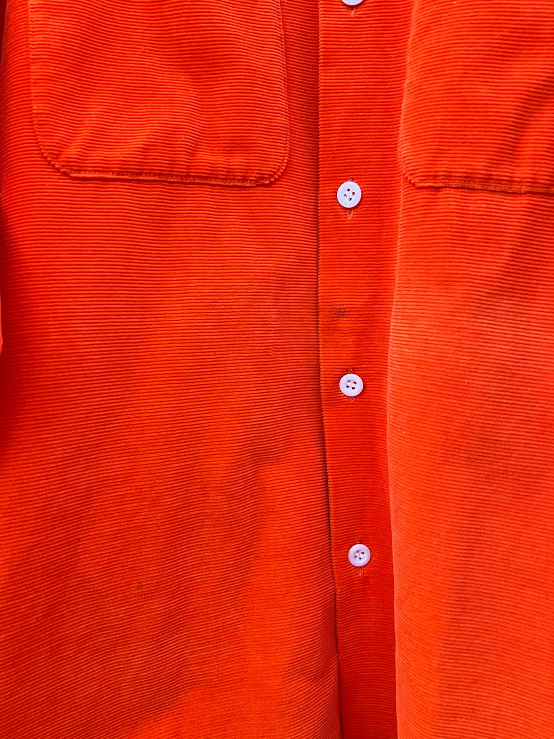 언유즈드 오렌지 코듀로이 셔츠 자켓 3사이즈 상품이미지6