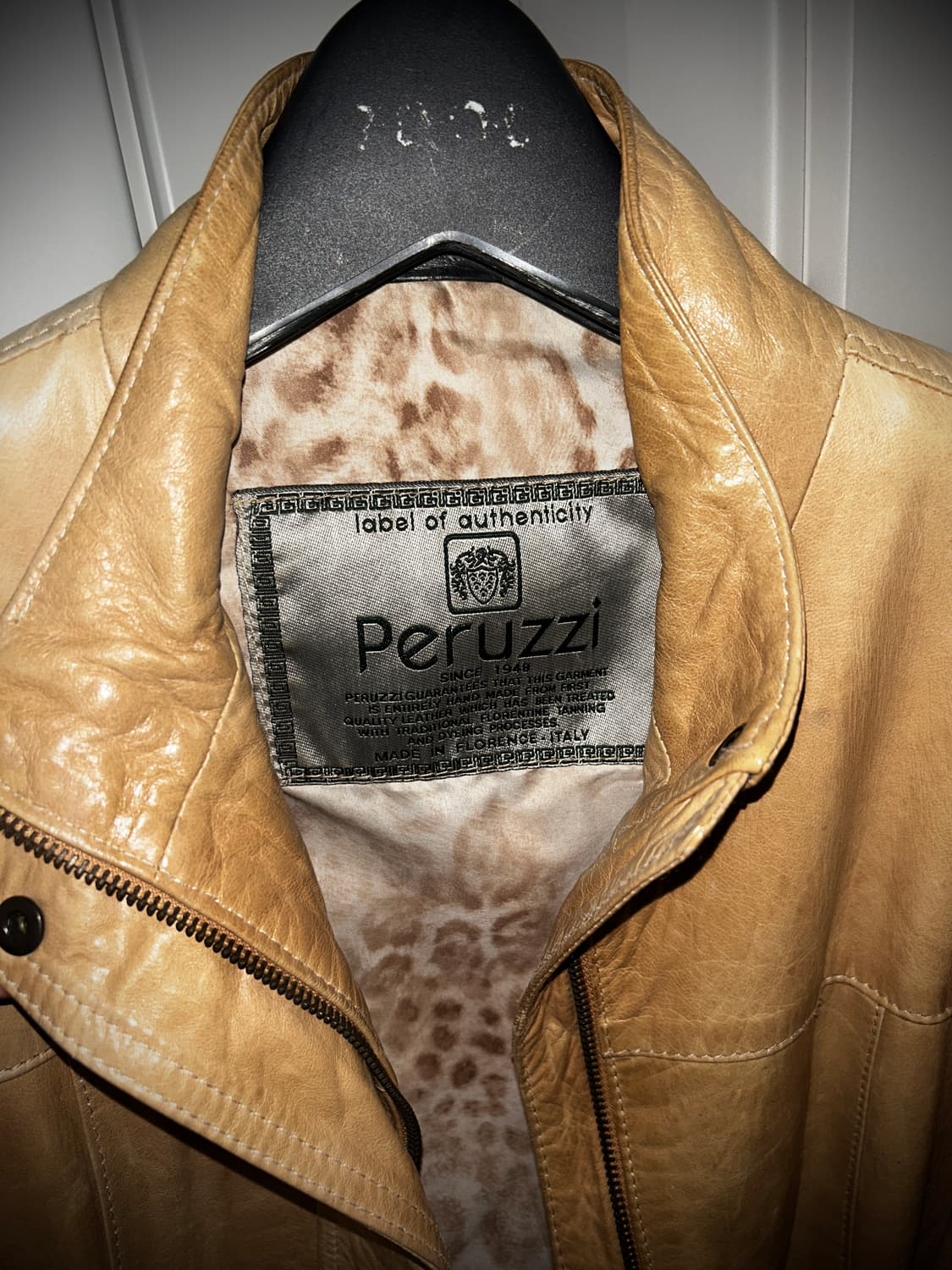 [Peruzzi] 페루치 리얼레더 락시크 바이커 가죽자켓 상품이미지3