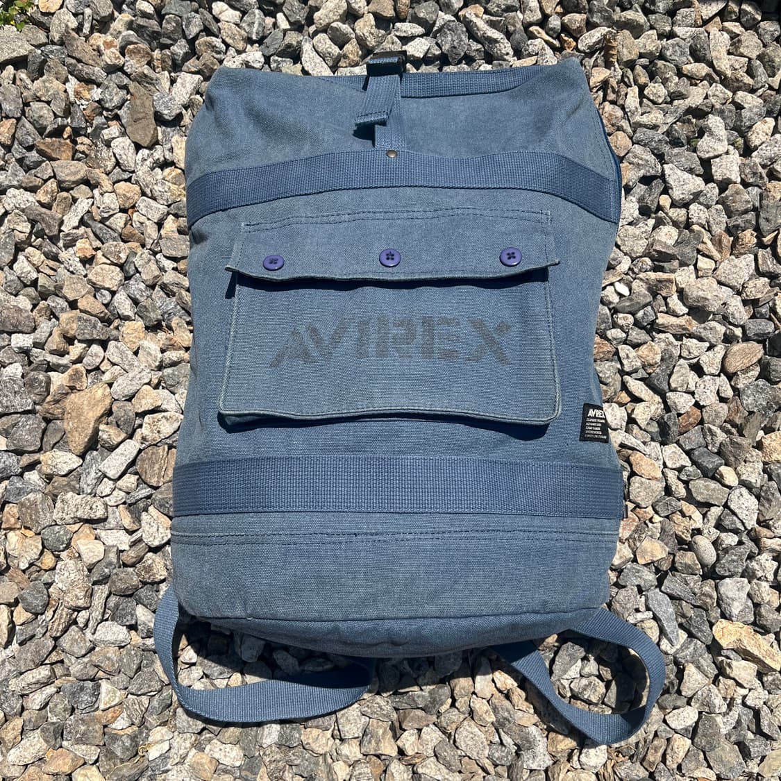 90s avirex 밀리터리 캔버스 백팩 상품이미지1