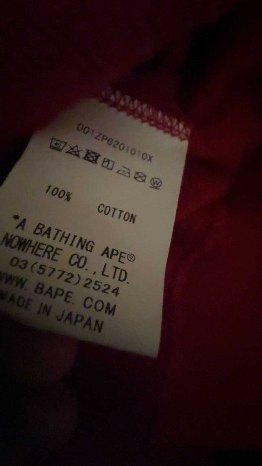 베이프 반 카모 샤크 후드집업 레드 상품이미지3