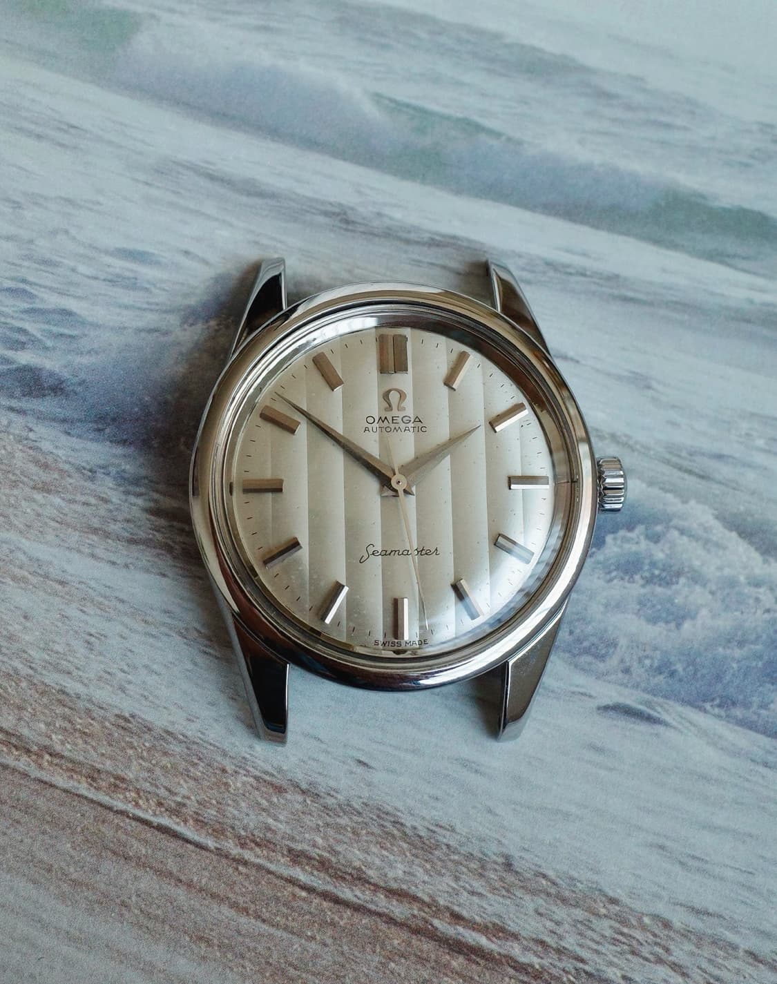 빈티지 오메가 씨마스터 시계 - 유니크 세로 티크 다이얼 상품이미지1