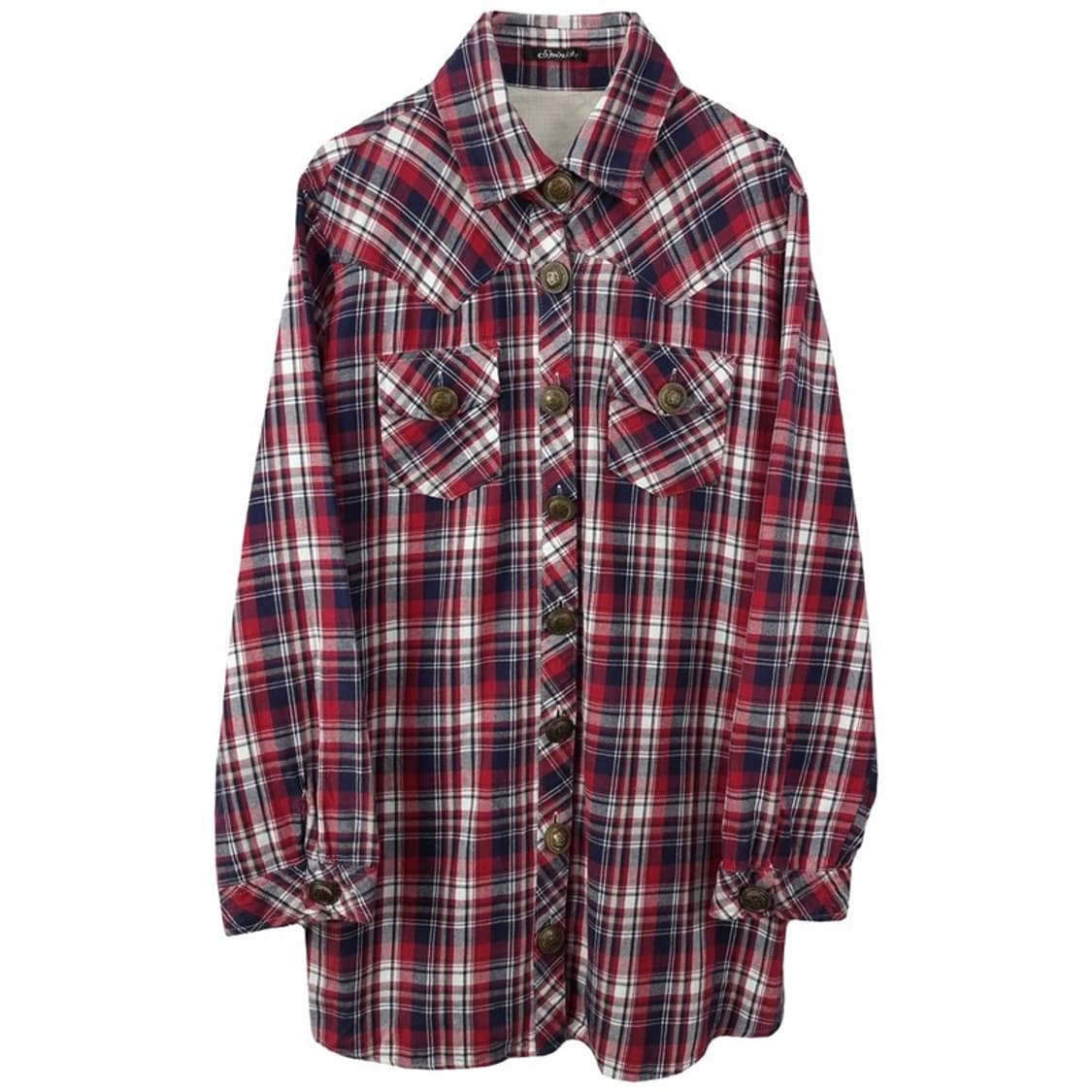 [일본빈티지] 체크 웨서튼 셔츠 M19958 상품이미지2