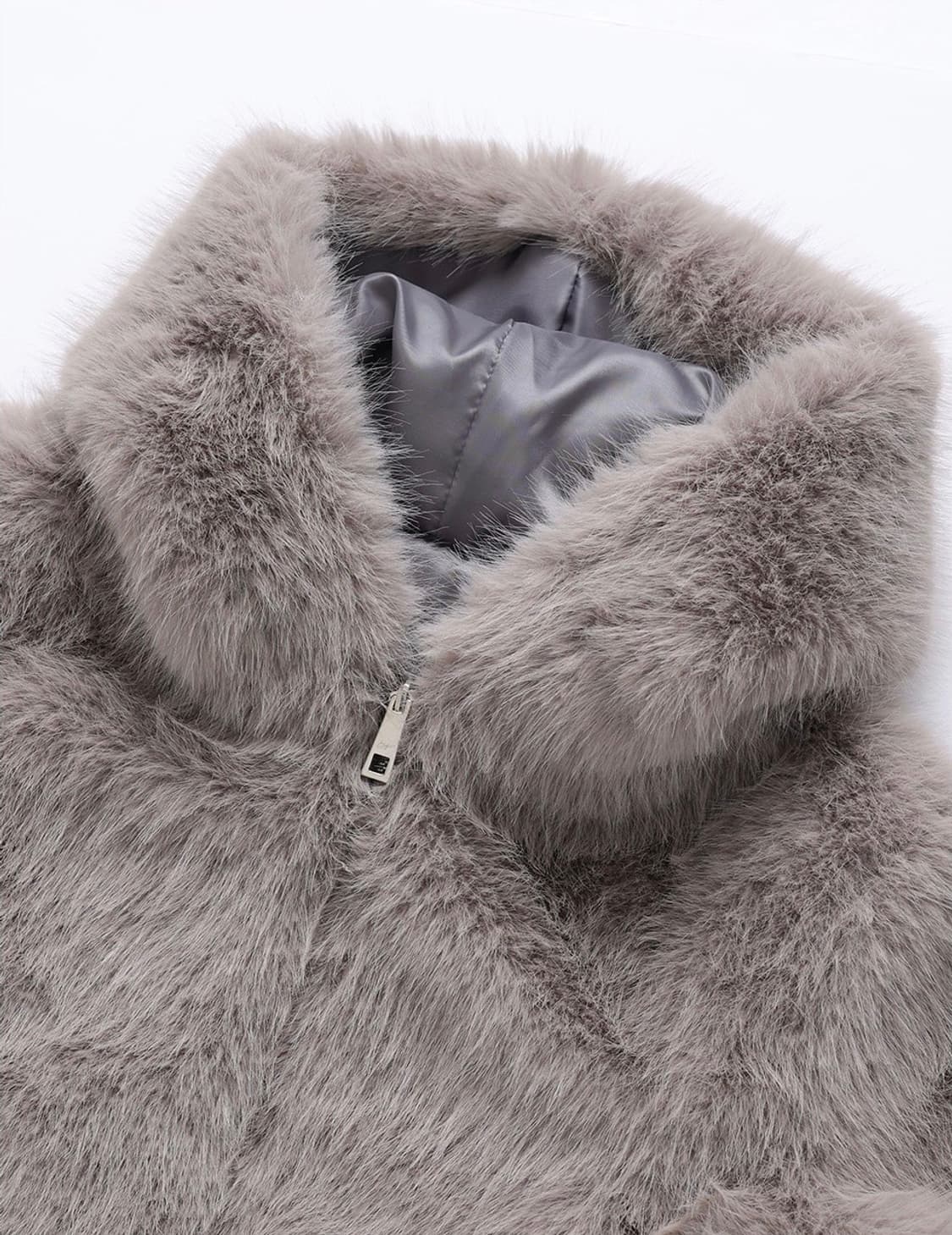 낫유어로즈 퍼 후드 점퍼 챠콜 상품이미지5