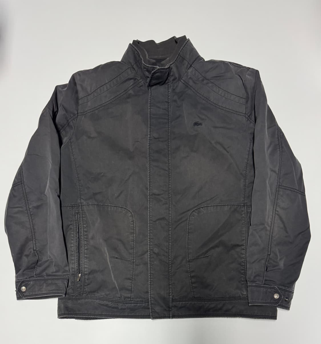 라코스테 내피 빈티지 워싱 오버핏 블루종 자켓 XL 상품이미지1