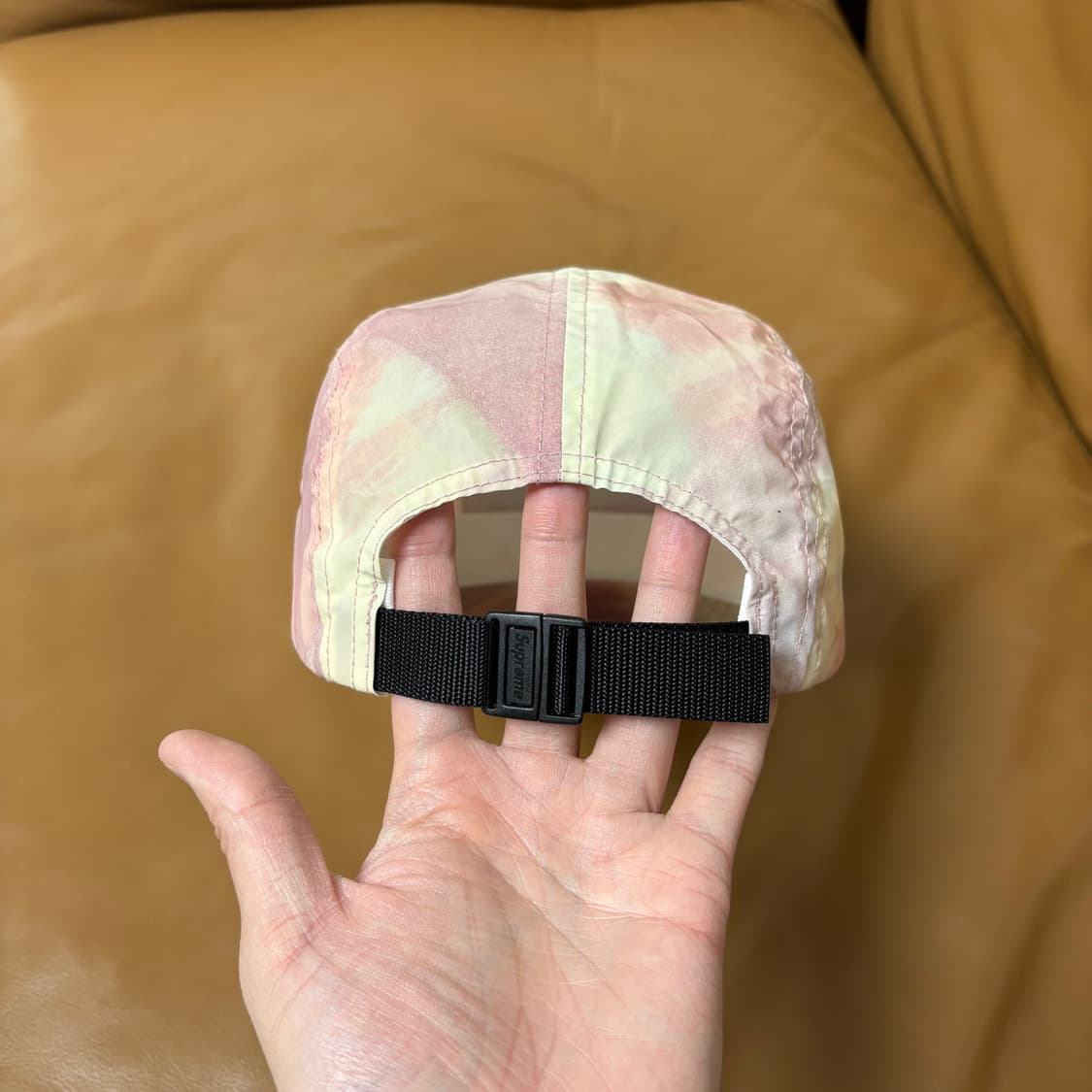 슈프림 캠프캡 모자 박스로고 21ss 리플렉티브 다이드 마젠타 상품이미지7