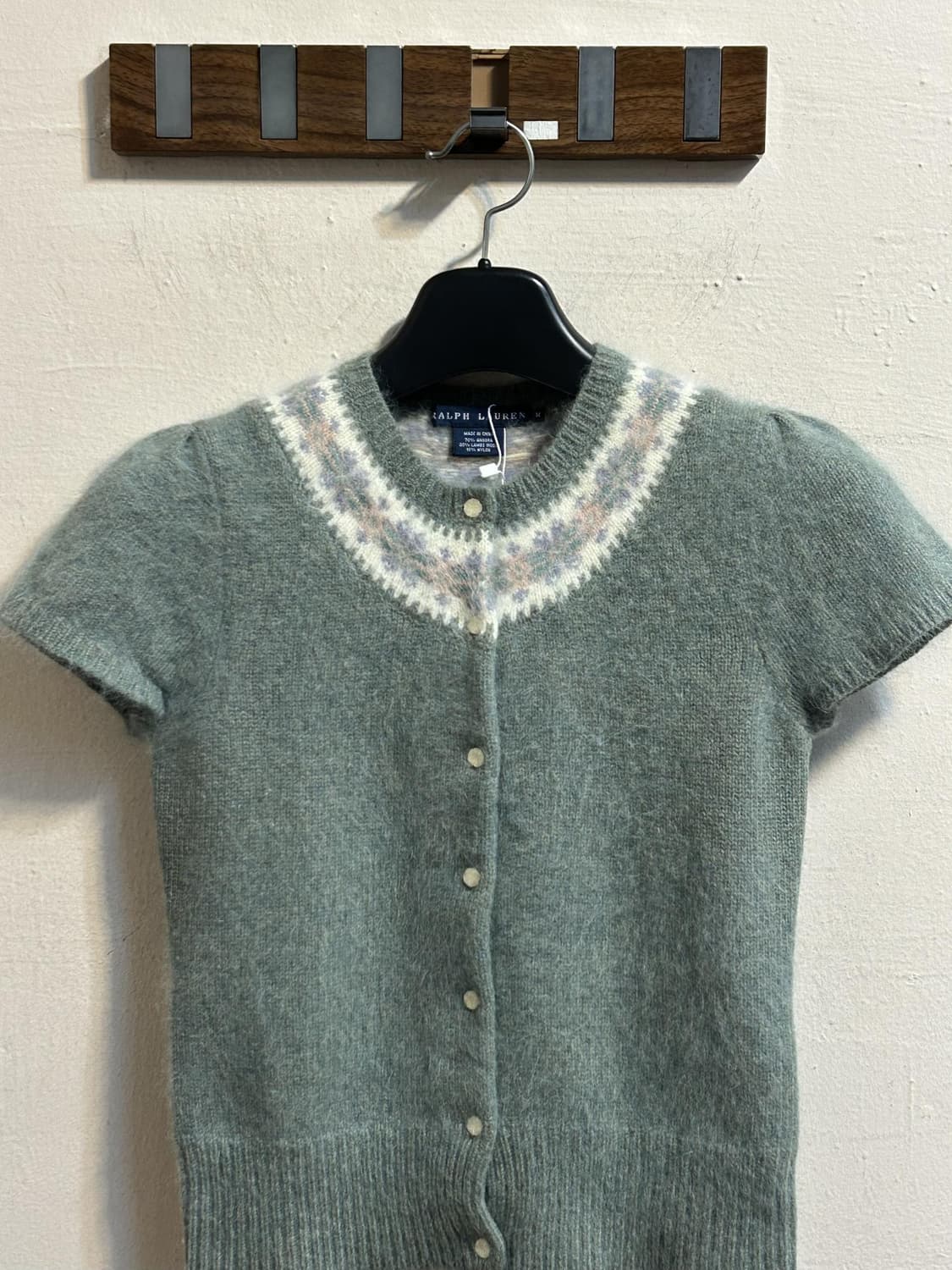 폴로 랄프로렌 앙고라 페어 아일 반팔 가디건 상품이미지2