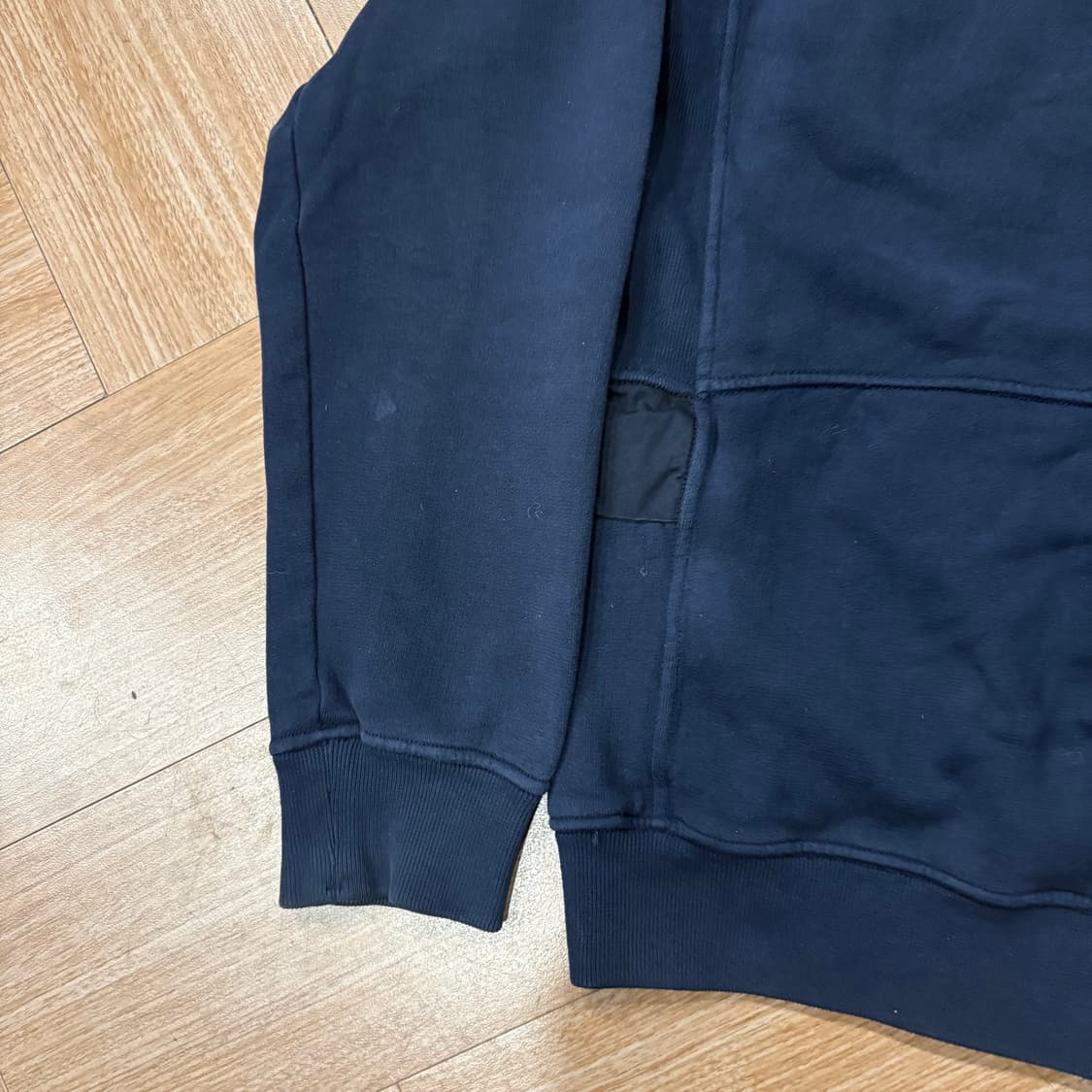 00s 스톤아일랜드 후드 하이라이트 네이비 코튼 집업 상품이미지8