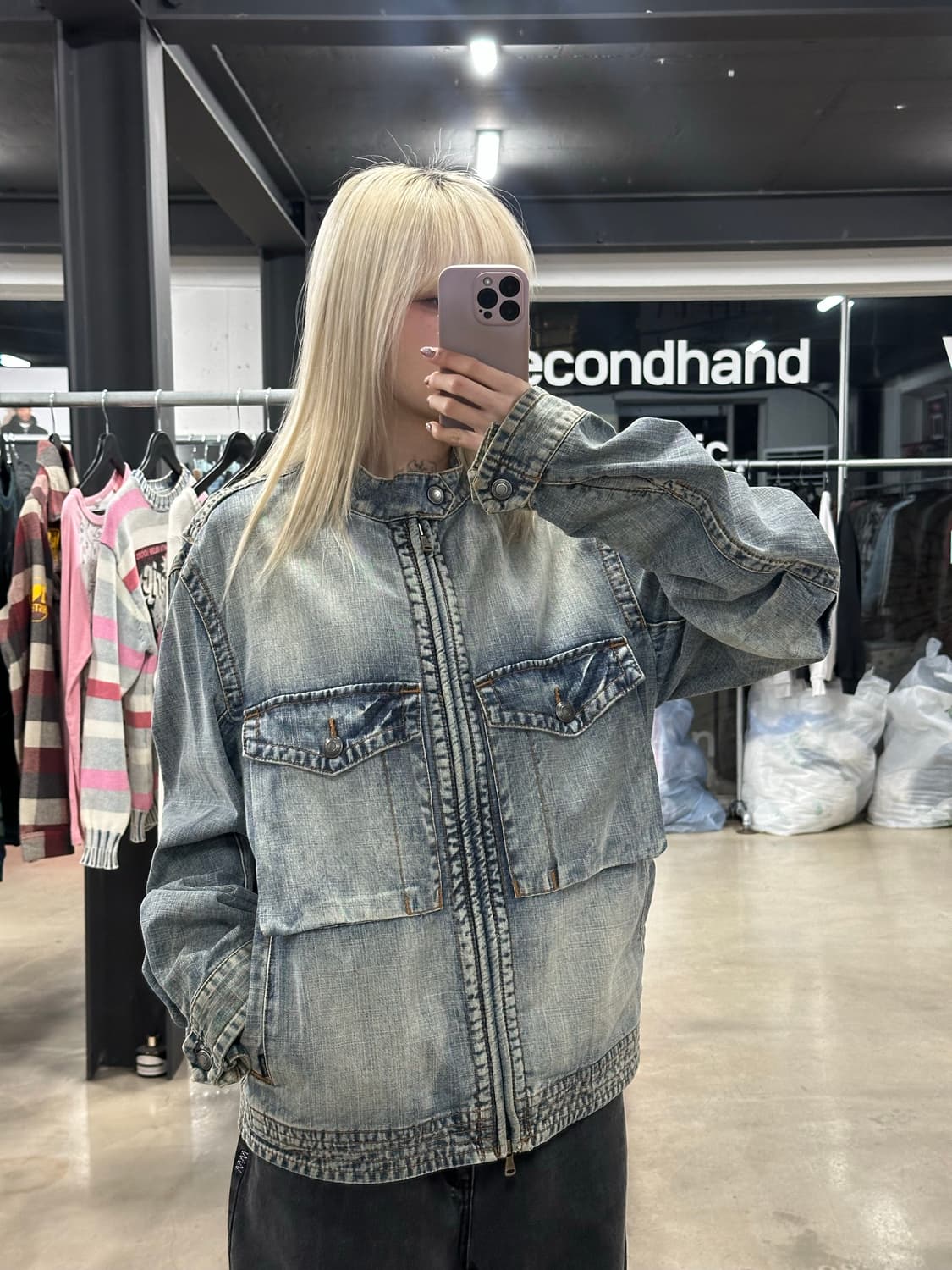 캘빈클라인 포켓 데님 트리커 자켓 상품이미지1