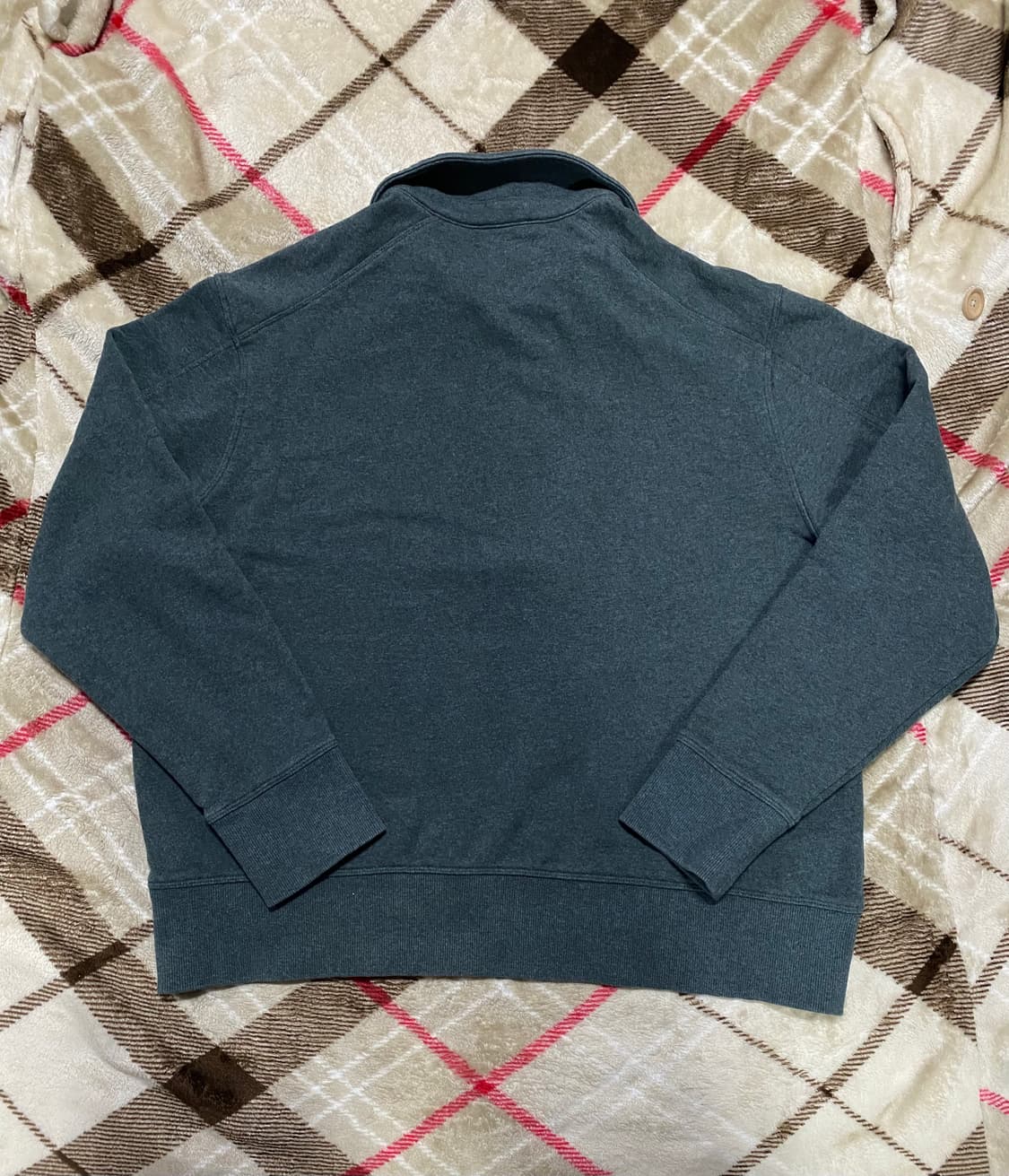 COS 코스 남성 집업 카라 스웻셔츠 다크 그린 100-105 상품이미지3