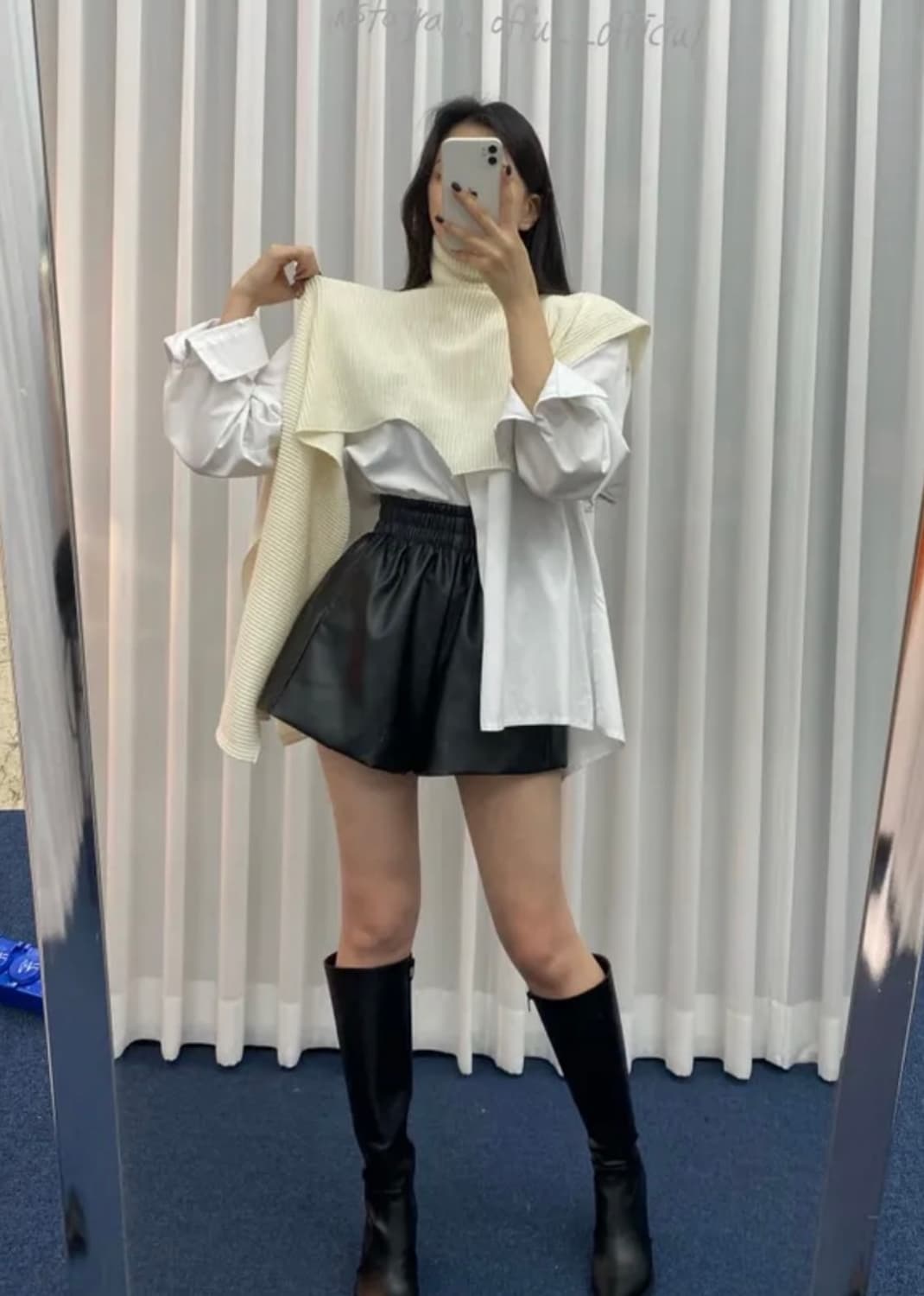 레더 숏 팬츠  상품이미지2