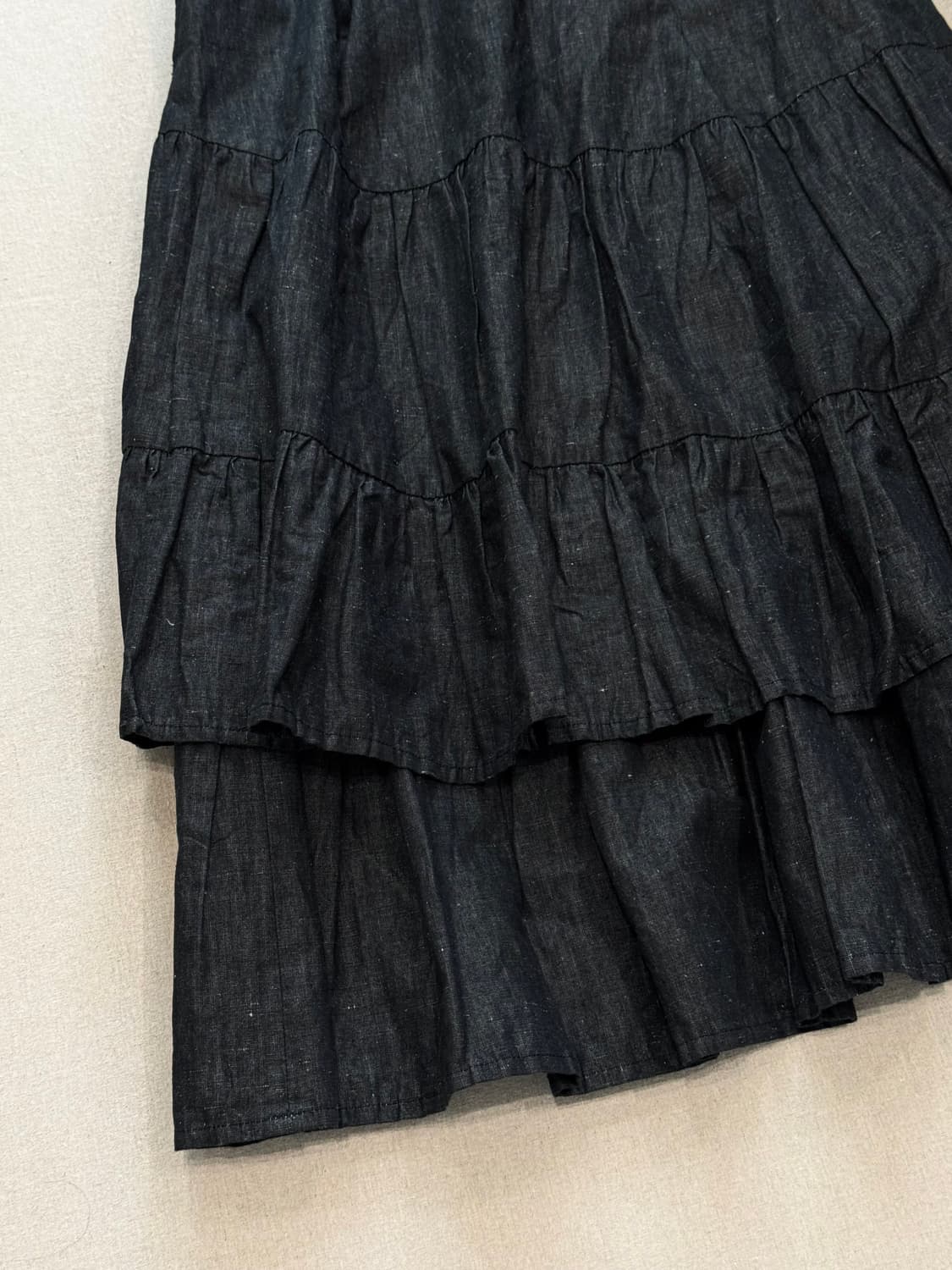 요지야마모토 개더 플레어드 롱스커트 상품이미지2