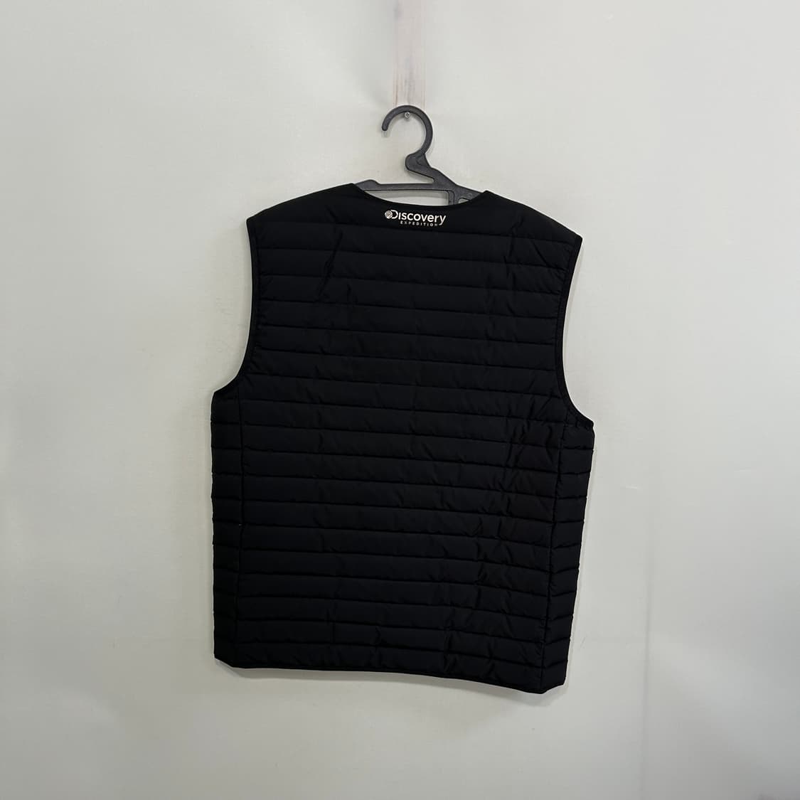 디스커버리 남성 구스다운 패딩조끼 105 블랙 상태최상 상품이미지3