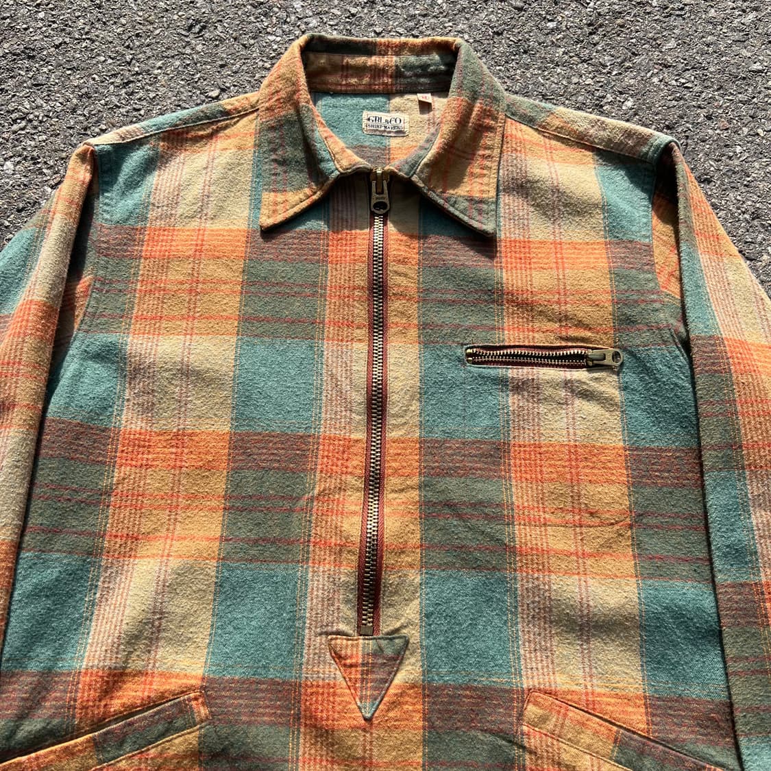 Gooseberry Lay & Co 플란넬 체크 풀오버 셔츠 상품이미지4