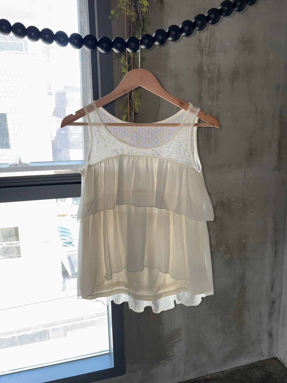 Dot mash sleeveless 상품이미지1
