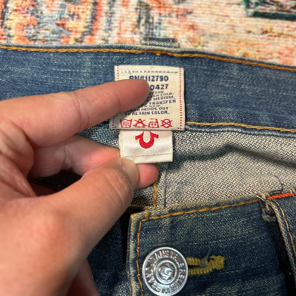 [34] 트루릴리전 빌리 부츠컷 데님팬츠 상품이미지6