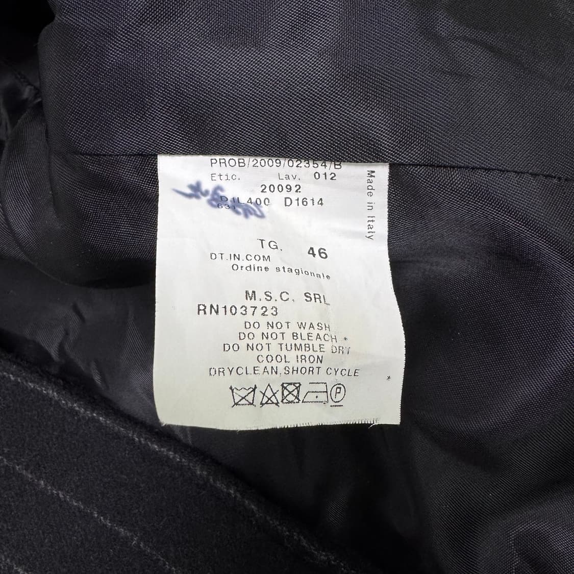 엠포리오 아르마니 09fw 이태리 컬렉션 코트 상품이미지5