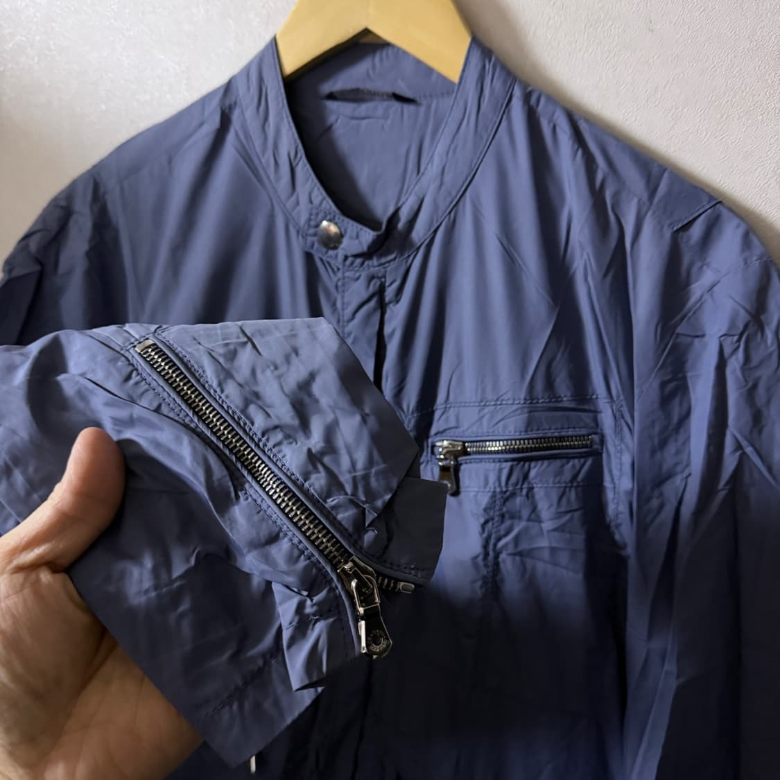 돌체앤가바나 플레이트 디테일 라이더 블루종 자켓 48(95) 상품이미지4