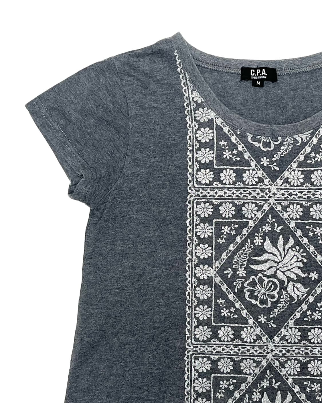 Silver glitter pattern top 상품이미지2