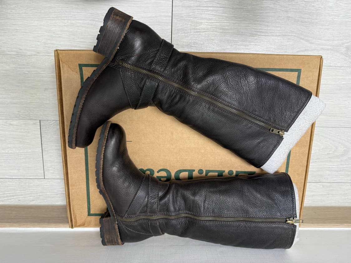 (230)LLBEAN 엘엘빈 레더 엔지니어부츠 브라운 상품이미지5