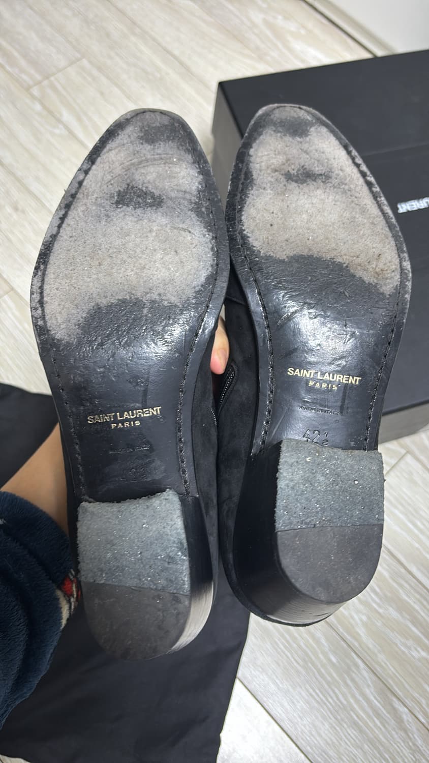 생로랑 바실리 22fw 스웨이드 앵클부츠 42.5사이즈 상품이미지6