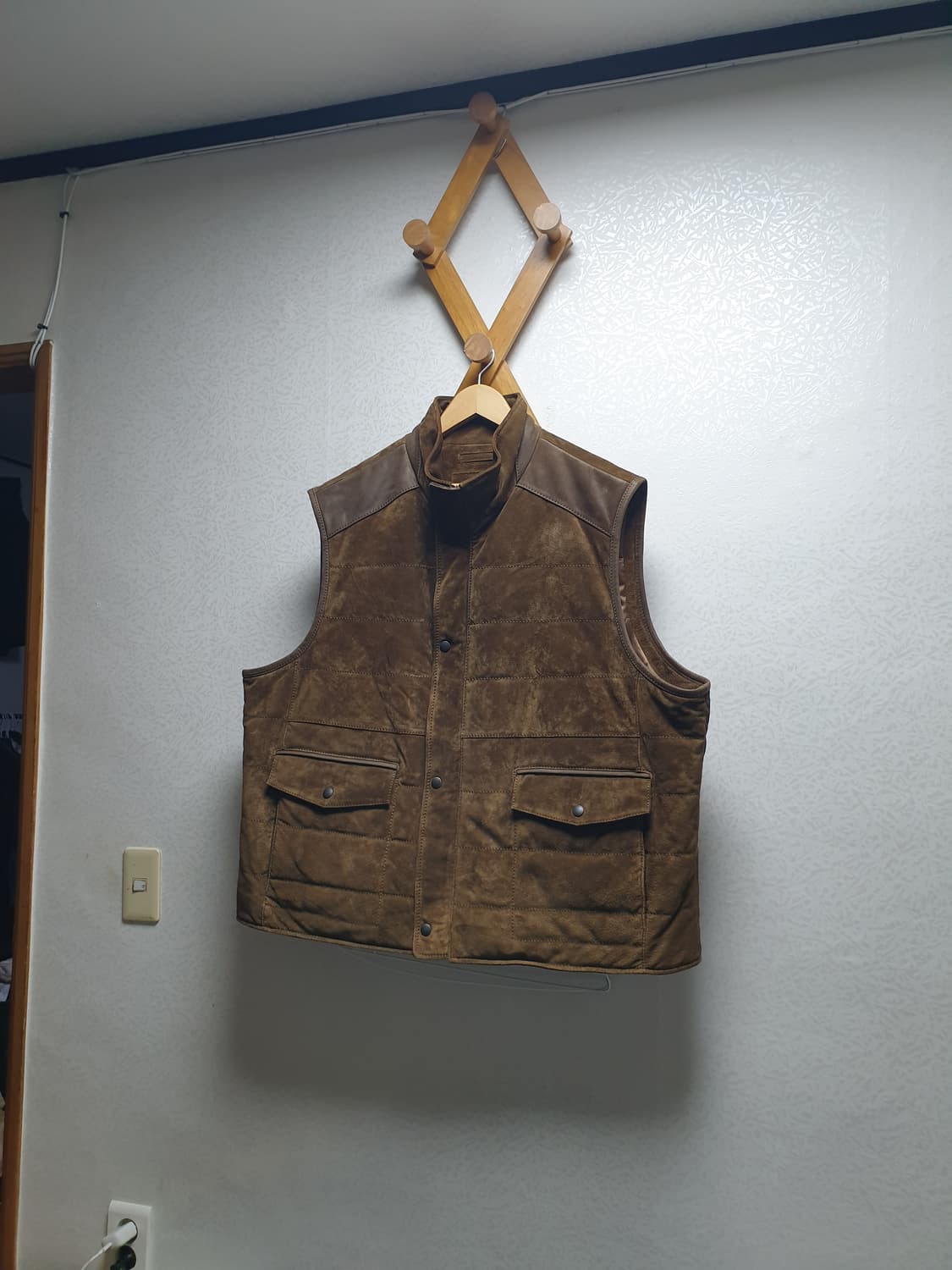 [2xb/xxxl] roundtree&york 스웨이드 패딩조끼 상품이미지1