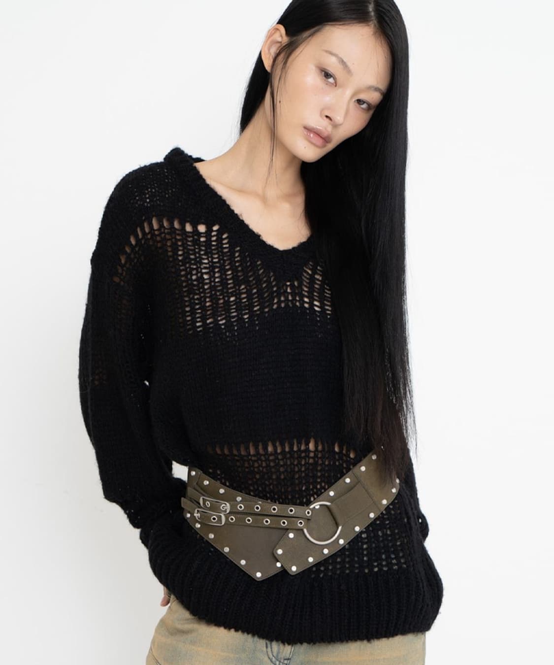 2000아카이브 bella v-neck knit 상품이미지1