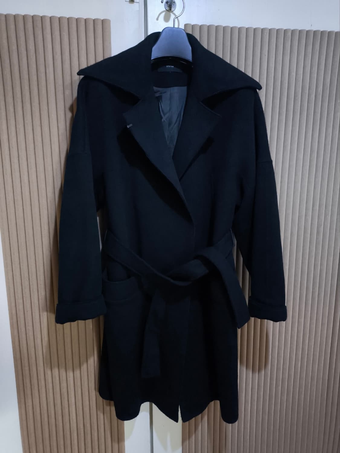 82 시스템 캐시미어 벨티드 코트 상품이미지1