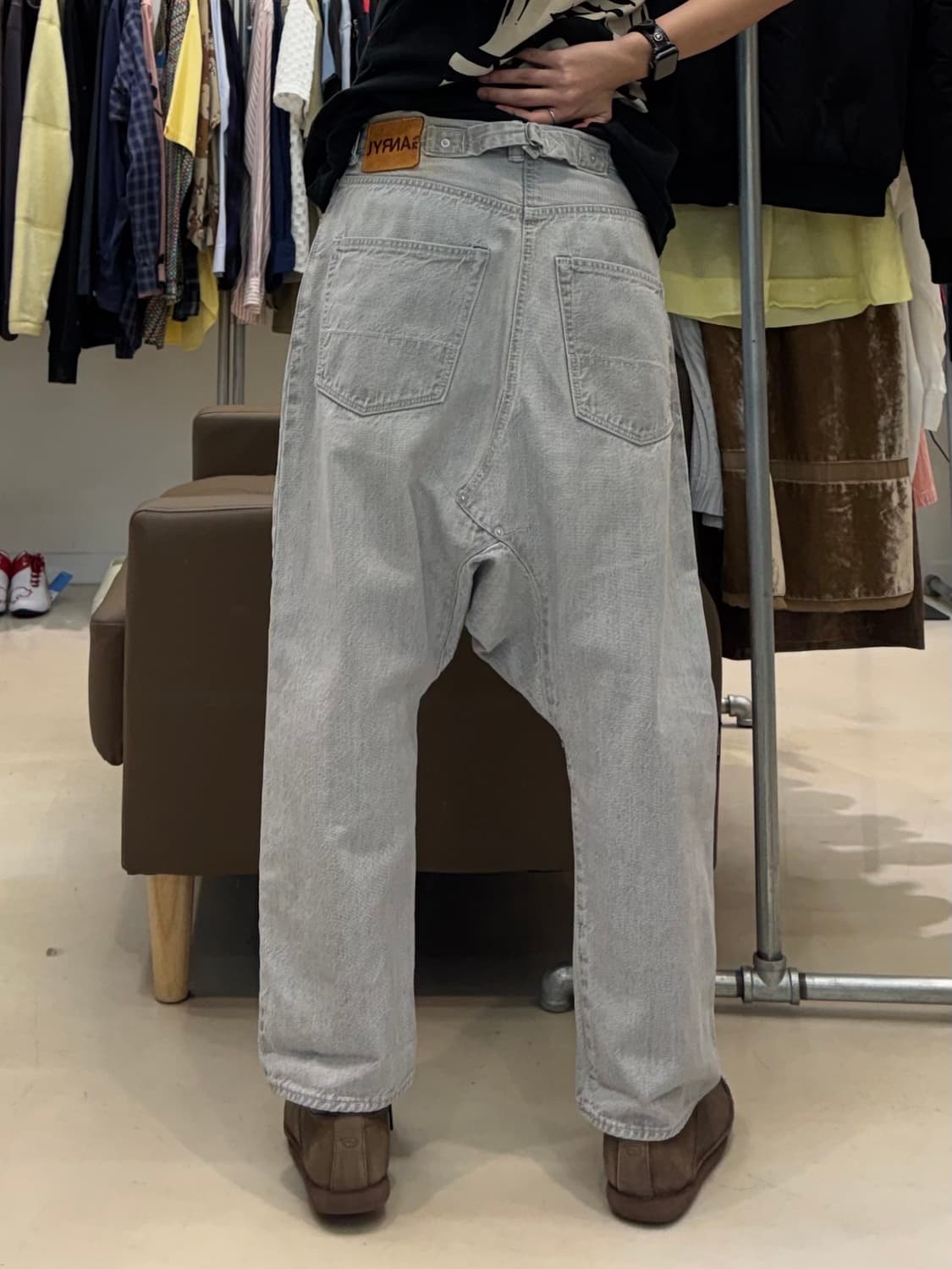 꼼데가르송 간류 사루엘 신치백 데님 팬츠 상품이미지7