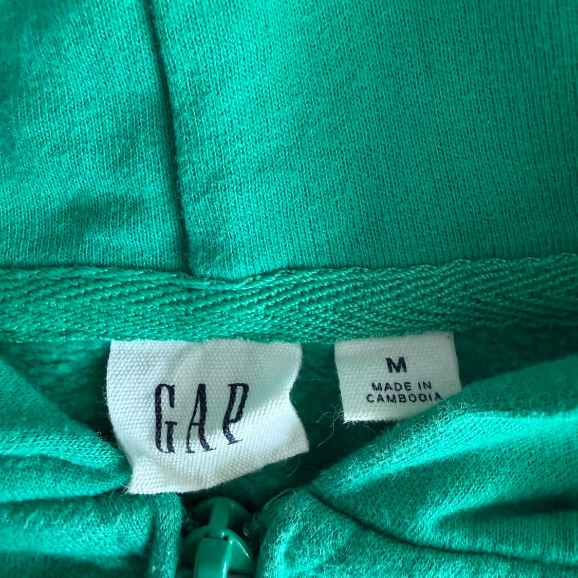 갭 초록 후드집업 m 상품이미지3