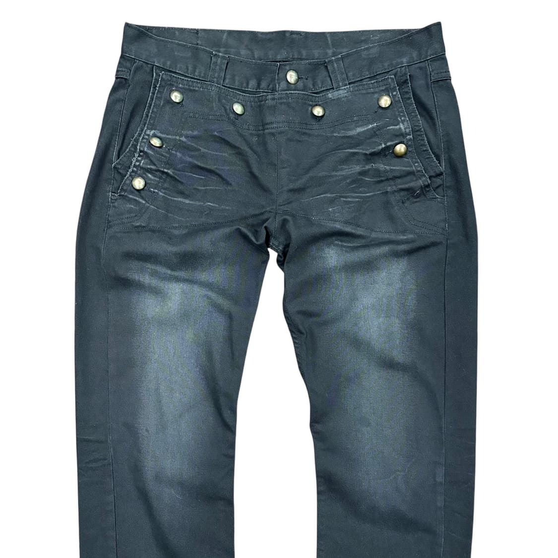 (33) 재패니즈 스타일 버튼 디테일 블랙 진 상품이미지2