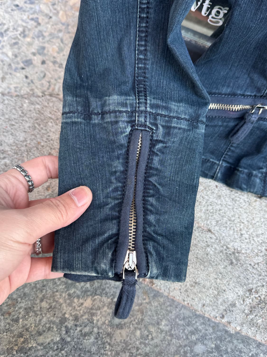 막스앤코 지퍼 디테일 데님자켓  상품이미지4