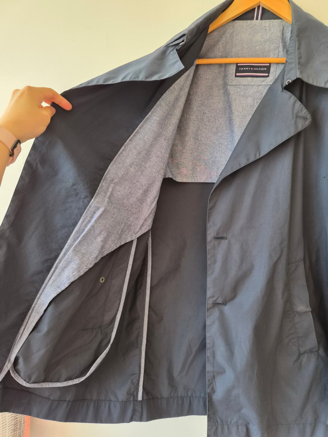 타미힐피거 남성 네이비 트렌치코트 M사이즈 상품이미지6
