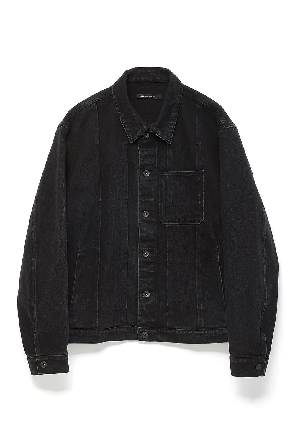 해칭룸 재킷-Trucker Jacket Jet Black 상품이미지1