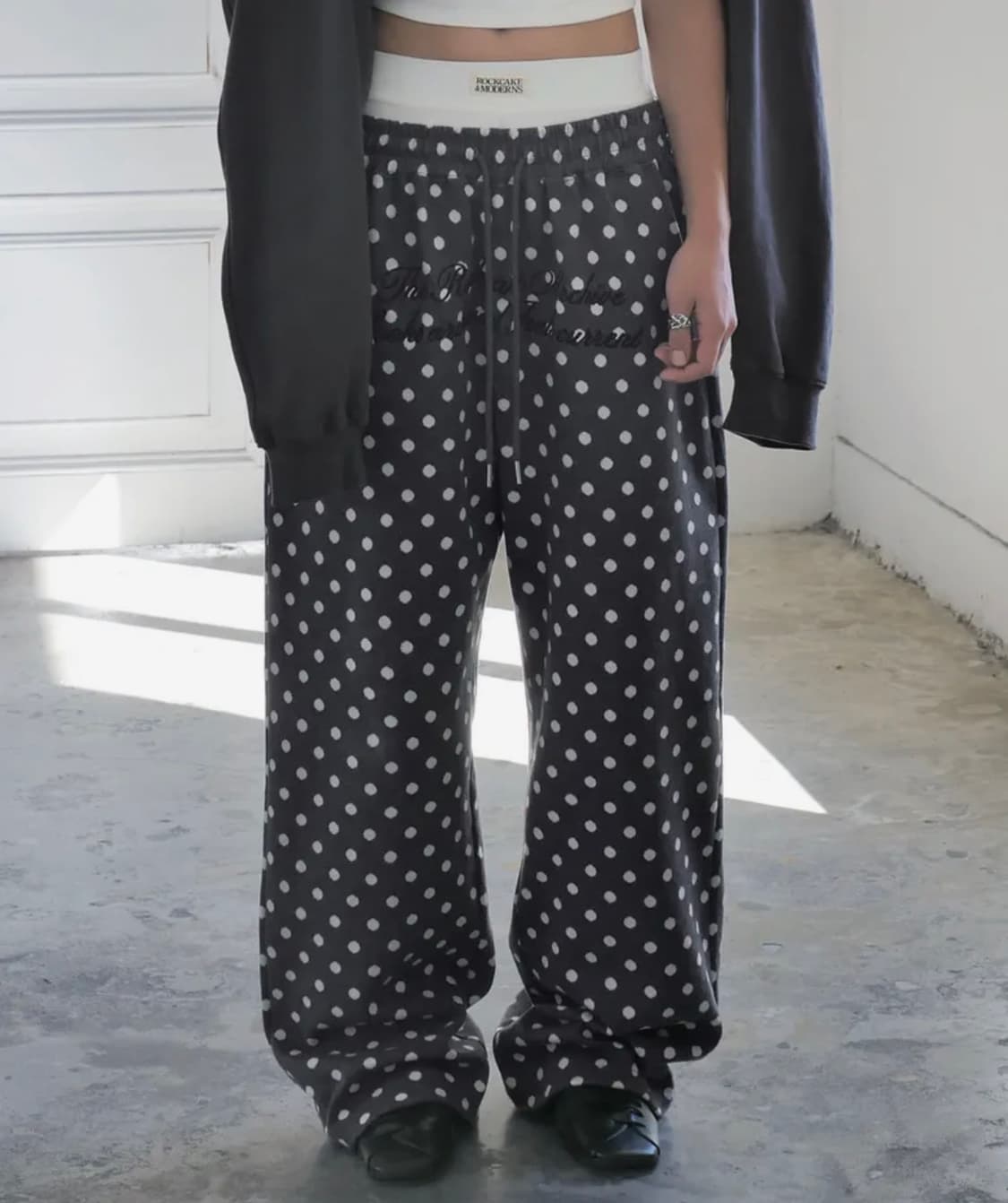 락케이크 Dots String 2way Jogger - Dark Gray 상품이미지1