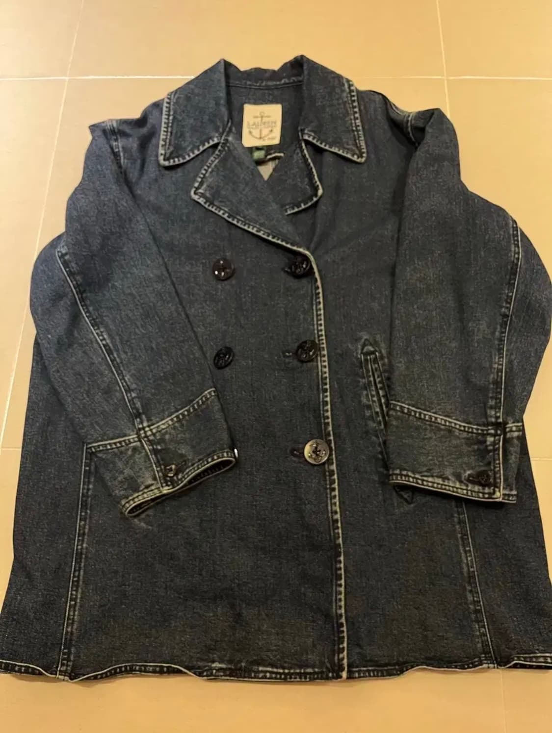 로렌 랄프로렌 데님 피코트 90s 상품이미지1