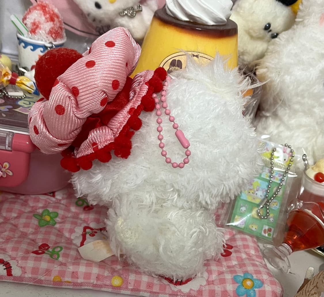 딸기잼 마스코트 챠미키티 인형 키링 고전 챠미 산리오 스트랩 갸루 상품이미지2