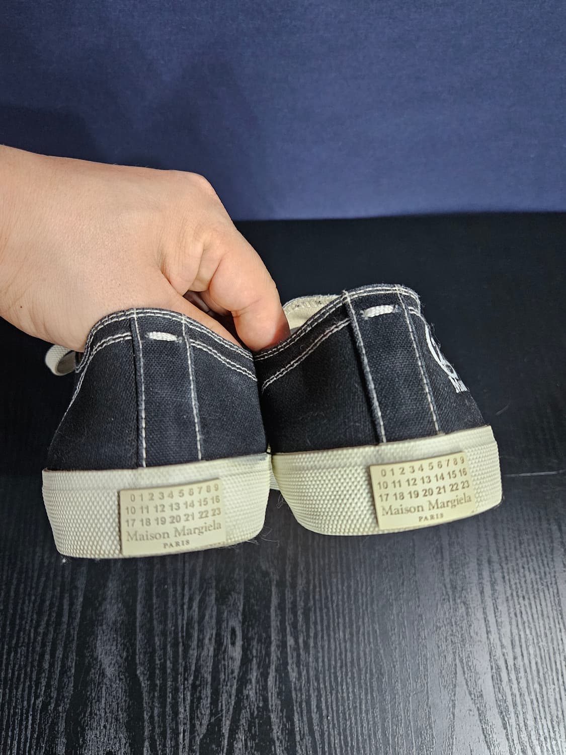 메종 마르지엘라 블랙 남성 41 타비슈즈 스니커즈 상품이미지8